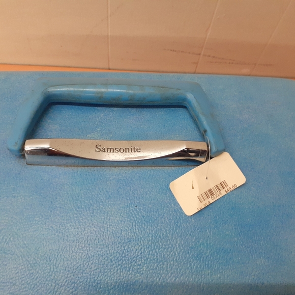 VTG SAMSONITE COSMETIC TRAIN CASE BLUE IT'S A BOY Makeup Luggage - Picture 9 of 12